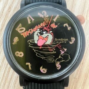 Vintage Looney Tunes Armitron Taz Tasmanian Devil Watch NEW BATTERY